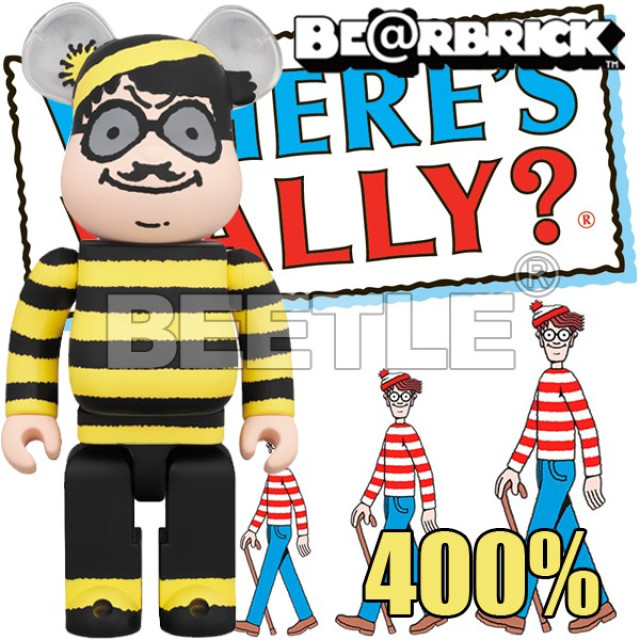 BEETLE BE@RBRICK 壞威力 威力 奧德 威力在哪裡 WALDO WALLY ODLAW 400%