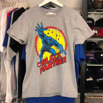 BEETLE MARVEL 黑豹 TEE BLACK PANTHER 文字 灰色 短T 短袖 漫威 復仇者聯盟