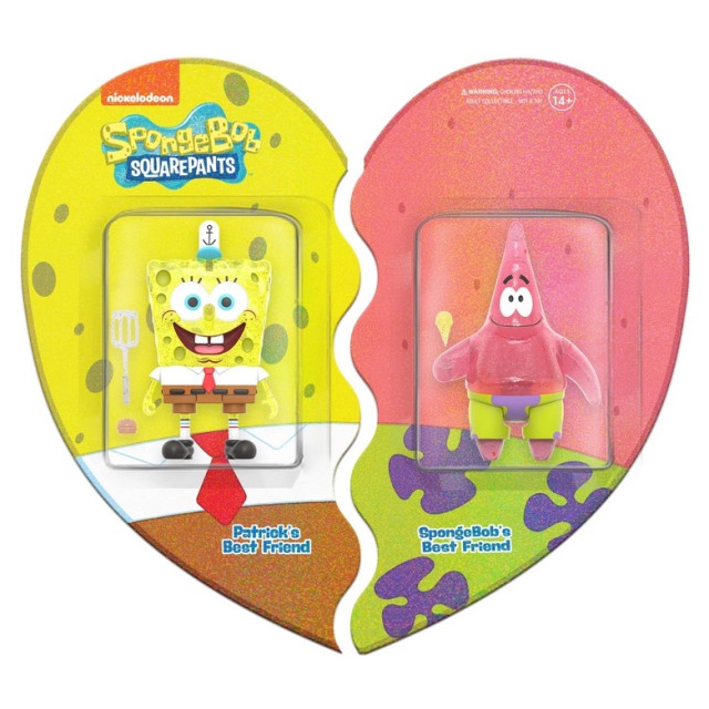 BEETLE SUPER7 派大星 海綿寶寶 SPONGEBOB PATRICK REACTION SDCC 吊卡 公仔