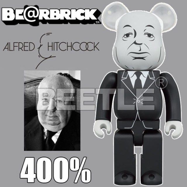 BEETLE BE@RBRICK ALFRED HITCHCOCK 希區考克 亞佛烈德 恐怖大師 懸疑電影 400%