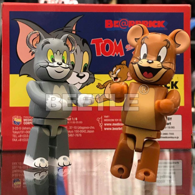BEETLE BE@RBRICK BEARBRICK TOM AND JERRY 湯姆與傑利 組合 庫柏力克熊 100%