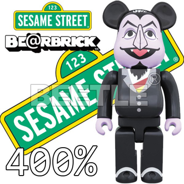 BEETLE BE@RBRICK 伯爵 芝麻街 COUNT VON SESAME STREET 庫柏力克熊 400%
