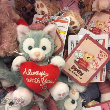 BEETLE 現貨 DISNEY 迪士尼 DUFFY 2017情人節 樂園限定 畫家貓 鑰匙圈 坐姿玩偶 吊飾
