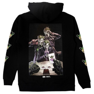 BEETLE BAIT BATMAN THREE JOKERS LOGO HOODY 帽踢 帽T 黑色 蝙蝠俠 小丑