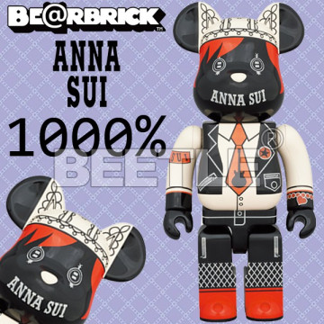 BEETLE BE@RBRICK ANNA SUI 安娜蘇 蘇安娜 RED & BEIGE 庫柏力克熊 1000%