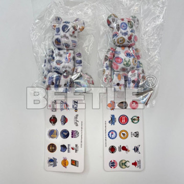BEETLE BE@RBRICK S42 盒抽 NBA WEST EAST 東區 西區 一對 2入 庫柏力克熊 100%
