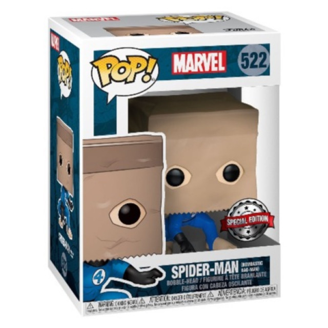 BEETLE FUNKO POP 漫威 SPIDER MAN 紙袋 蜘蛛人 BOMBASTIC BAG 驚奇四超人裝