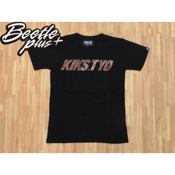 BEETLE KIKS TYO LOGO 貼布 豹紋 文字 黑 TEE