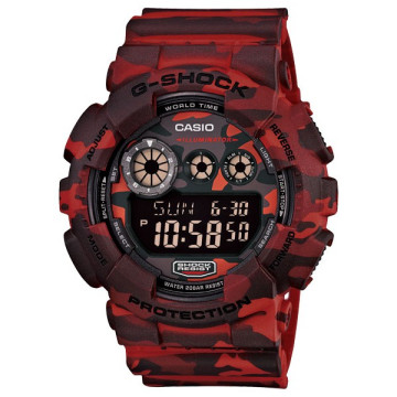 BEETLE CASIO G-SHOCK GD-120CM-4CR 日版 紅迷彩 叢林 迷彩 三顯 手錶