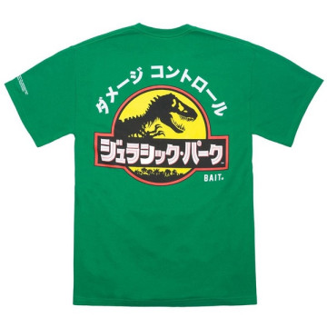 BEETLE BAIT X JURASSIC PARK TEE RAPTOR TRAINER 聯名 侏儸紀公園 日文 綠