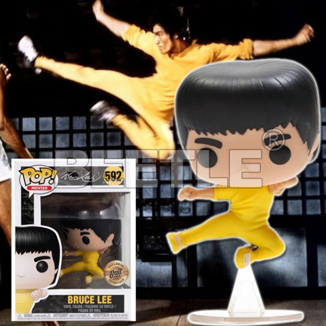 BEETLE FUNKO POP 李小龍 BRUCE LEE 飛踢 BAIT 限定 電影系列 黃衣 592
