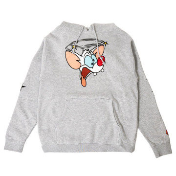 BEETLE BAIT PINKY AND THE BRAIN 兩隻老鼠打天下 HOODY 帽踢 帽T 灰色