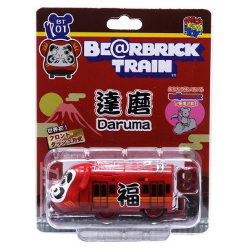 BEETLE BE@RBRICK TRAIN 達摩 DARUMA 火車 回力小車 福神 紅 達磨 100% 不含熊 車