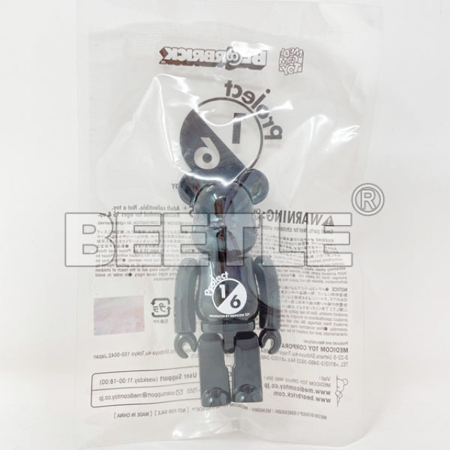BEETLE BE@RBRICK MEDICOM TOY 1/6 店鋪 限定 LOGO 亮面 黑色 庫伯力克熊 100%