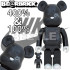 BEETLE BE@RBRICK 聯名 NIKE DUNK SB BLACK 庫柏力克熊 黑 亮面 100 400%