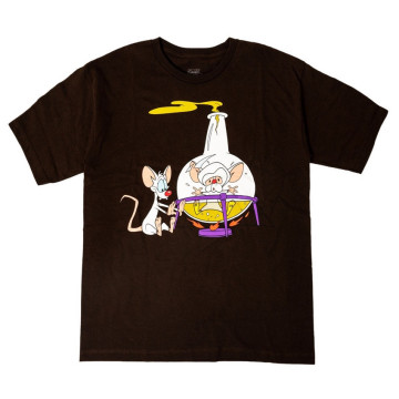 BEETLE BAIT PINKY AND THE BRAIN 兩隻老鼠打天下 CHEMICAL 短T 短袖 咖啡色