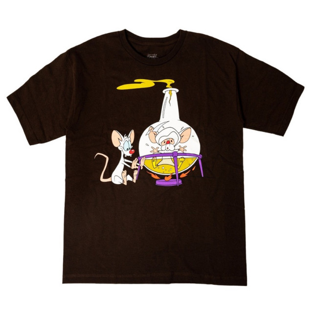 BEETLE BAIT PINKY AND THE BRAIN 兩隻老鼠打天下 CHEMICAL 短T 短袖 咖啡色