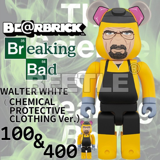 BEETLE BE@RBRICK BREAKING BAD 華特·懷特 絕命毒師 庫柏力克熊 100 400%