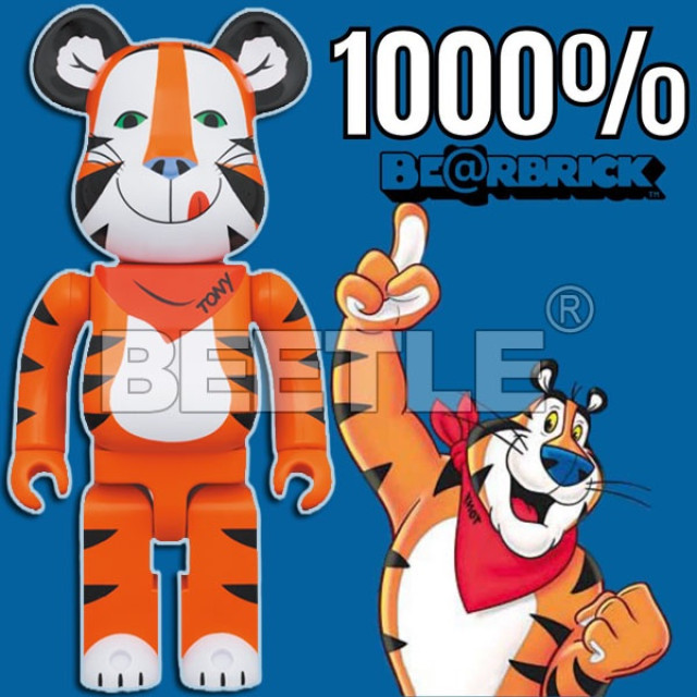 BEETLE BE@RBRICK TONY THE TIGER VINTAGE 東尼虎 家樂氏 復古 1000％