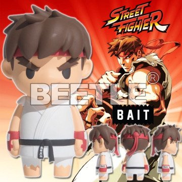 BEETLE KOKIES X BAIT X STREET FIGHTER 快打旋風 龍 RYU 白色 公仔