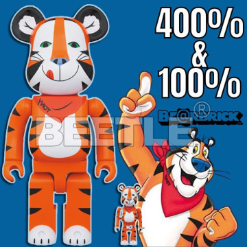 BEETLE BE@RBRICK TONY THE TIGER VINTAGE 東尼虎 家樂氏 復古 100％ 400％