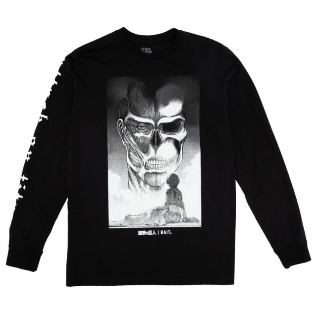 BEETLE BAIT 進擊的巨人 ARMIN 阿爾敏 TITAN SLEEVE TEE 黑色 薄長袖 衛衣 美版 代購