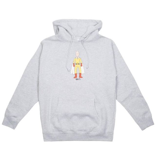 BEETLE BAIT X ONE PUNCH MAN THE HERO 一拳超人 琦玉 灰色 帽T HOODY TEE