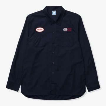 BEETLE UNDEFEATED L/S WORK SHIRT 長袖 工作 工裝 襯衫 深藍 NAVY UNDFTD