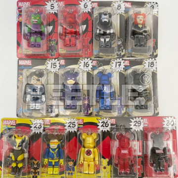 BEETLE BE@RBRICK MARVEL 蜘蛛人 猛毒 金剛狼 漫威 復仇者聯盟 2012 一番賞 吊飾 100%