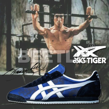 瑕疵BEETLE ONITSUKA TIGER CORSAIR BRUCE LEE 李小龍 藍白黑 D50HK-5001