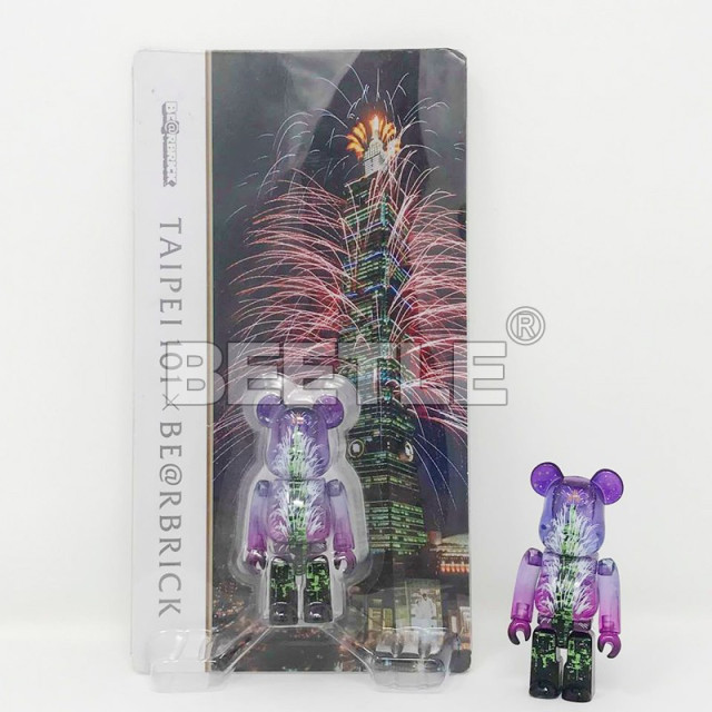 BEETLE BE@RBRICK TAIPEI 台北 101 限定 庫柏力克熊 BEARBRICK 吊卡 100%