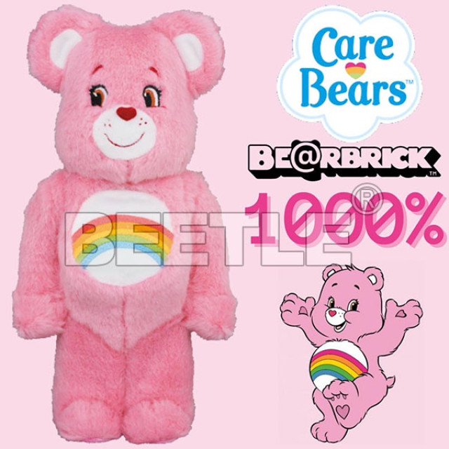 BEETLE BE@RBRICK CHEER BEAR 天氣熊 彩虹熊 CAREBEARS 庫柏力克熊 1000%