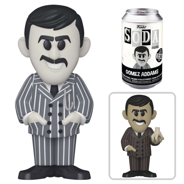 FUNKO POP SODA GOMEZ ADDAMS FAMILY 阿達一族 汽水罐 哥梅茲 蘇打 星期三 高魔子