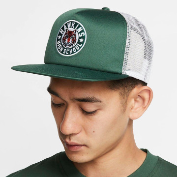 BEETLE NIKE STRANGER THINGS CAP 怪奇物語 卡車帽 網帽 白綠 排扣 CQ8461-323