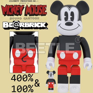 BEETLE BE@RBRICK 米奇 紅褲 MICKEY MOUSE R&W 2020 庫柏力克熊 100% 400%