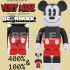 BEETLE BE@RBRICK 米奇 紅褲 MICKEY MOUSE R&W 2020 庫柏力克熊 100% 400%
