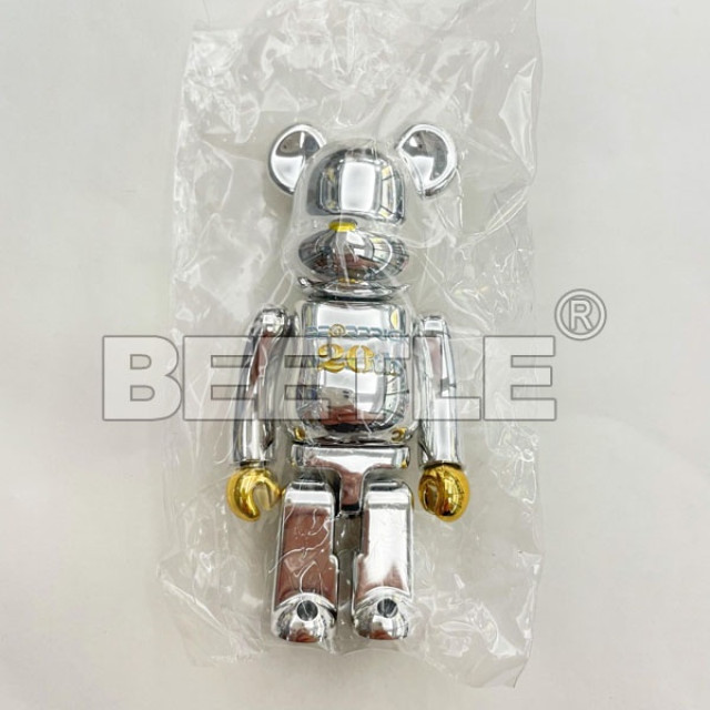 BEETLE BE@RBRICK S42 盒抽 稀有 隱藏版 BEARBRICK 20TH 銀色 42代 100%