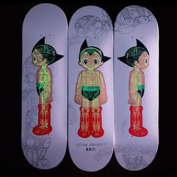 BEETLE BAIT 原子小金剛 夜光 滑板 三片 鉄腕アトム ASTRO BOY ATOM 阿童木 GID