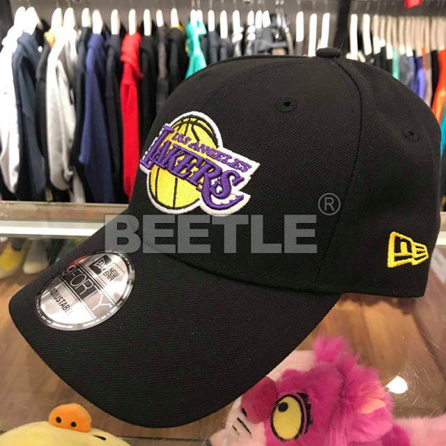 BEETLE NBA NEW ERA 洛杉磯 湖人 LAKERS LOGO 黑紫 老帽 魔鬼氈 940 美國進口