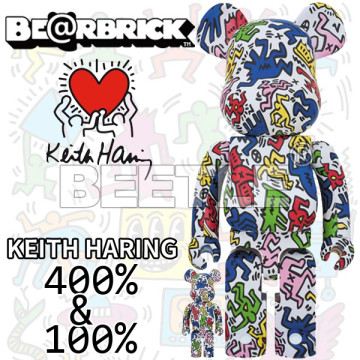 BEETLE BE@RBRICK KEITH HARING 凱斯哈林 初代 普普風 塗鴉 庫柏力克熊 100 400%