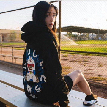 BEETLE BAIT X 哆啦A夢 小叮噹ドラえもん 銅鑼燒 藤子不二雄 帽踢 帽T 黑色