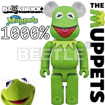 BEETLE BE@RBRICK KERMIT FROG 科密特 青蛙 科米蛙 布偶歷險記 庫柏力克熊 1000%
