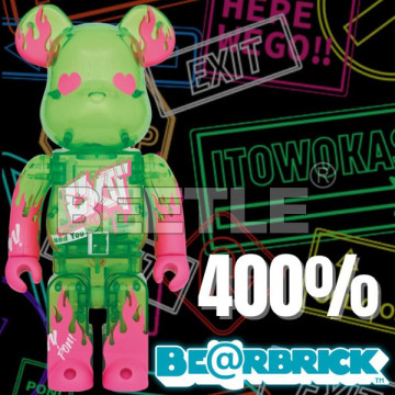 BEETLE BE@RBRICK EXIT 日本 潮牌 ENTRANCE 庫柏力克熊 BEARBRICK 400%