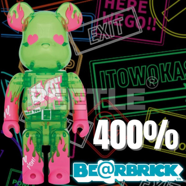 BEETLE BE@RBRICK EXIT 日本 潮牌 ENTRANCE 庫柏力克熊 BEARBRICK 400%
