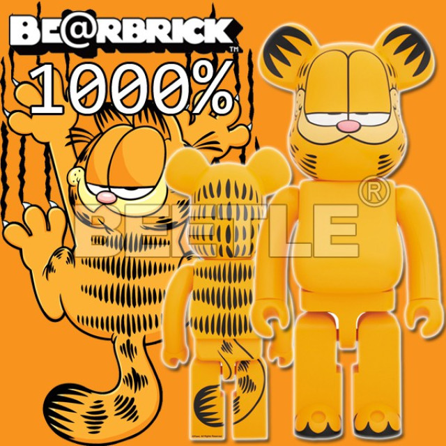BEETLE BE@RBRICK 加菲貓 GARFIELD 庫柏力克熊 BEARBRICK 1000%