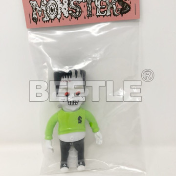 BEETLE HEADLOCKSTUDIO KUSTOM KNUCKLE MONSTERS 白綠 小隻 科學怪人 軟膠