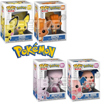 BEETLE FUNKO POP POKEMON 神奇寶貝 寶可夢 皮丘 六尾 吸盤魔偶 超夢 MR.MIME 魔牆人偶