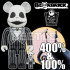 BEETLE BE@RBRICK 聖誕夜驚魂 傑克 JACK SKELLINGTON 庫柏力克熊 100% 400%