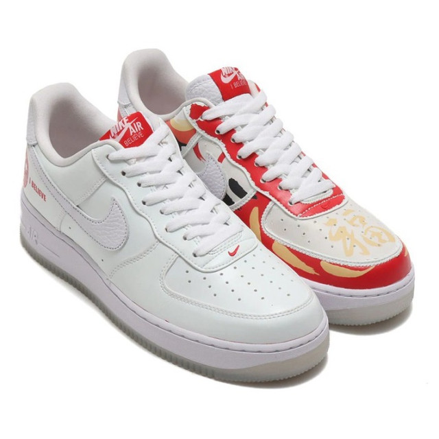 BEETLE NIKE AIR FORCE 1 日本限定 I BELIEVE DARUMA 達摩 福神 刮刮樂 男鞋