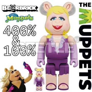 BEETLE BE@RBRICK MISS PIGGY 豬小姐 科米蛙 布偶歷險記 庫柏力克熊 100% 400%